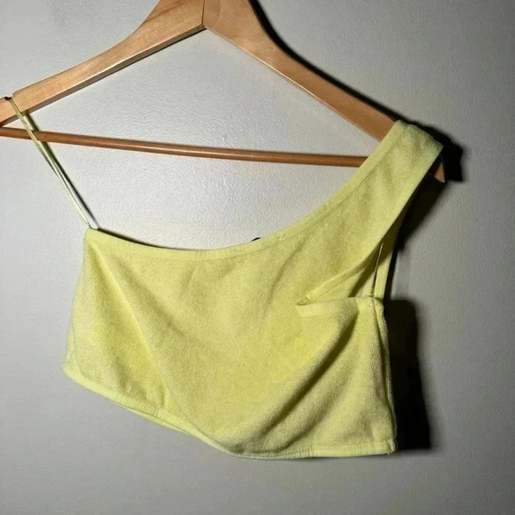 NWT ZARA Terrycloth Asymmetrical Top L - Picture 9 of 9